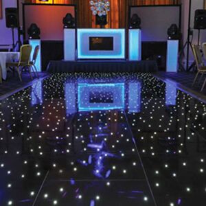 Event Decor Direct Black LED Starlight Dance Floor Kit - 20ft x 20ft (includes Flight Case)