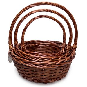 Decostar  Wicker Baskets 3pc/set - Brown