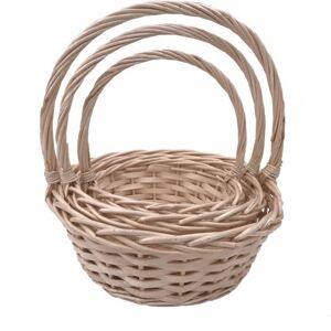 Decostar  Wicker Baskets 3pc/set - Natural