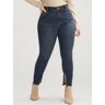 Bloomchic Mom Jeans Skinny Moderately Stretchy High Rise Medium Wash Split Jeans