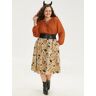 Bloomchic Halloween Graphic Woven Skirt