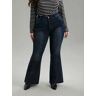 Bloomchic Flare Leg Very Stretchy Pleated Patchwork Jeans