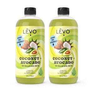 LevoOil Coconut + Avocado Oil Blend 32oz (2 pack)