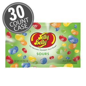 Candy Jelly Belly Sours Jelly Beans 1 oz Bag - 30-Count Case