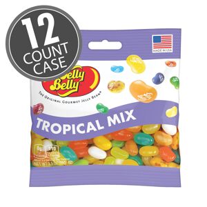 Candy Tropical Mix Jelly Beans 3.5 oz Grab & Go Bag - 12 Count Case