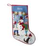 Christmas Needlepoint Stocking, Cotton Snowman/Kids, Cotton Yarns L.L.Bean