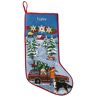 Christmas Needlepoint Stocking, Cotton Bringing Home The Tree, Cotton Yarns L.L.Bean