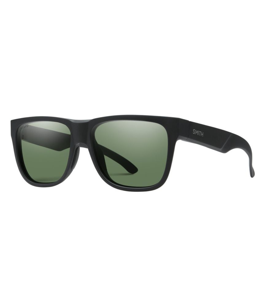 Smith Lowdown 2 ChromaPop Polarized Sunglasses Matte Black/Polar Gray Green
