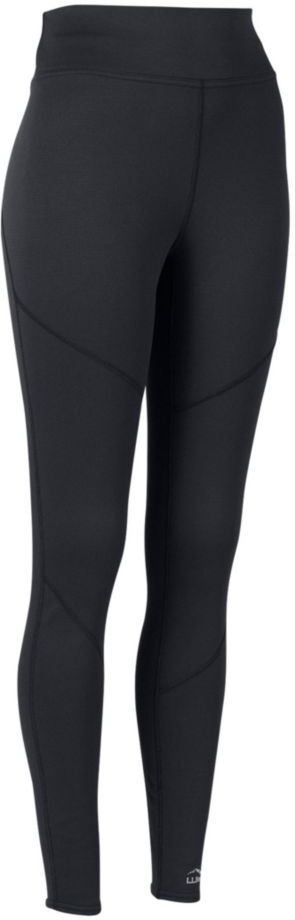 Women's L.L.Bean Heavyweight Base Layer - Long Underwear Pants Black Medium, Synthetic/Plastic