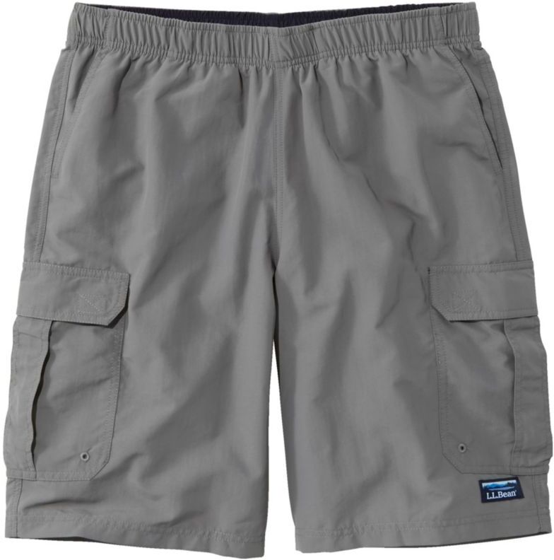 Men's Classic Supplex Sport Shorts, Cargo, 10" Platinum XXXL, Nylon L.L.Bean