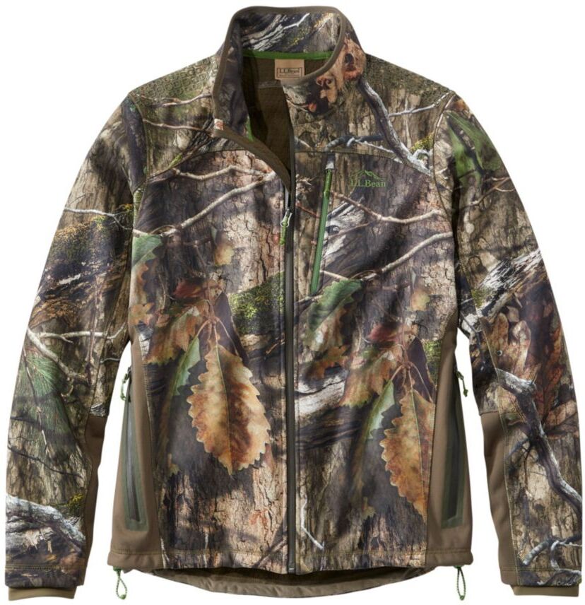 Men's Ridge Runner Soft-Shell Hunting Jacket, Camo Mossy Oak Country DNA Extra Large, Synthetic Polyester L.L.Bean