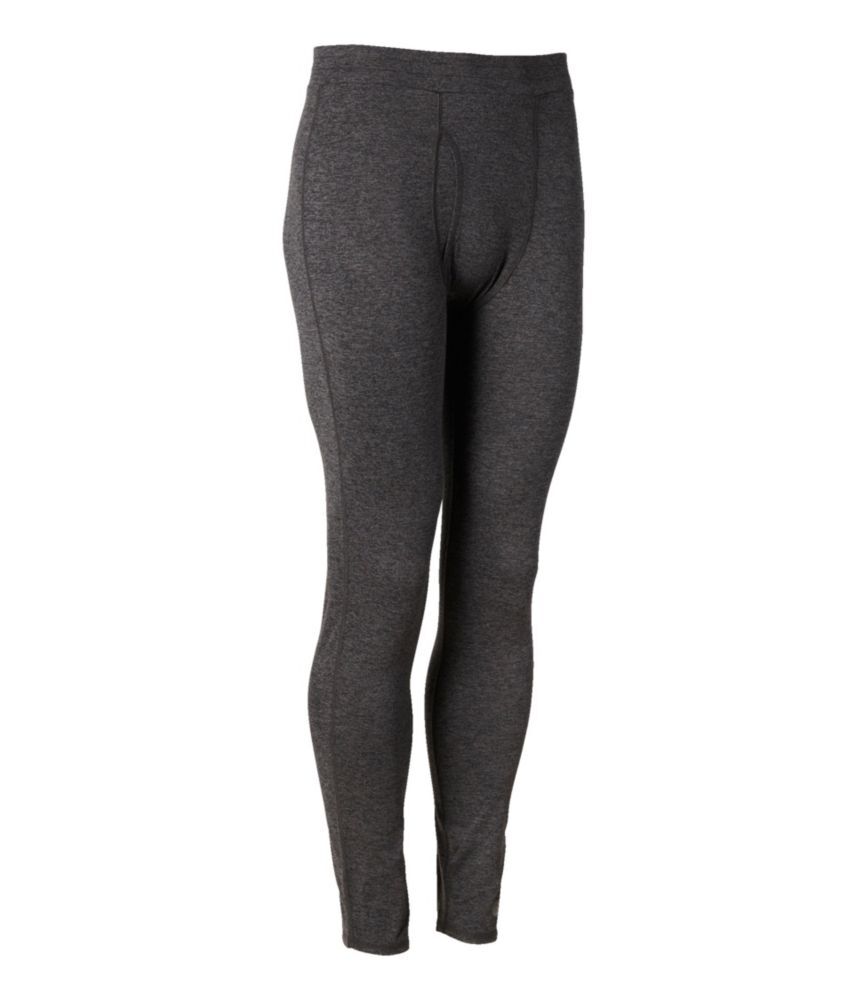 Men's L.L.Bean Simple Soft Base Layer - Long Underwear, Pants Dark Black Heather XXL, Synthetic