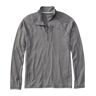 Men's Quick Dry Trail Tee 1/4 Zip Graphite Small, Synthetic Polyester L.L.Bean