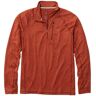 Men's Quick Dry Trail Tee 1/4 Zip Adobe Red Extra Large, Synthetic Polyester L.L.Bean