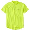 Men's Comfort Cycling Jersey, Short-Sleeve Electric Yellow Medium, Synthetic L.L.Bean