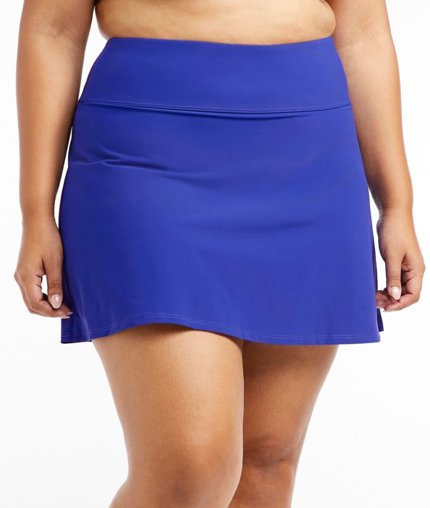 Women's Shaping Swimwear, Swim Skirt Cobalt 24W, Nylon Blend L.L.Bean