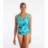 Women's Shaping Swimwear, Tanksuit Print Darkest Navy Flowers 10, Nylon Blend L.L.Bean