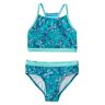 Girls' Watersports Swimwear, Crop-Top Bikini Set Teal Blue Butterfly 14, Synthetic/Nylon L.L.Bean