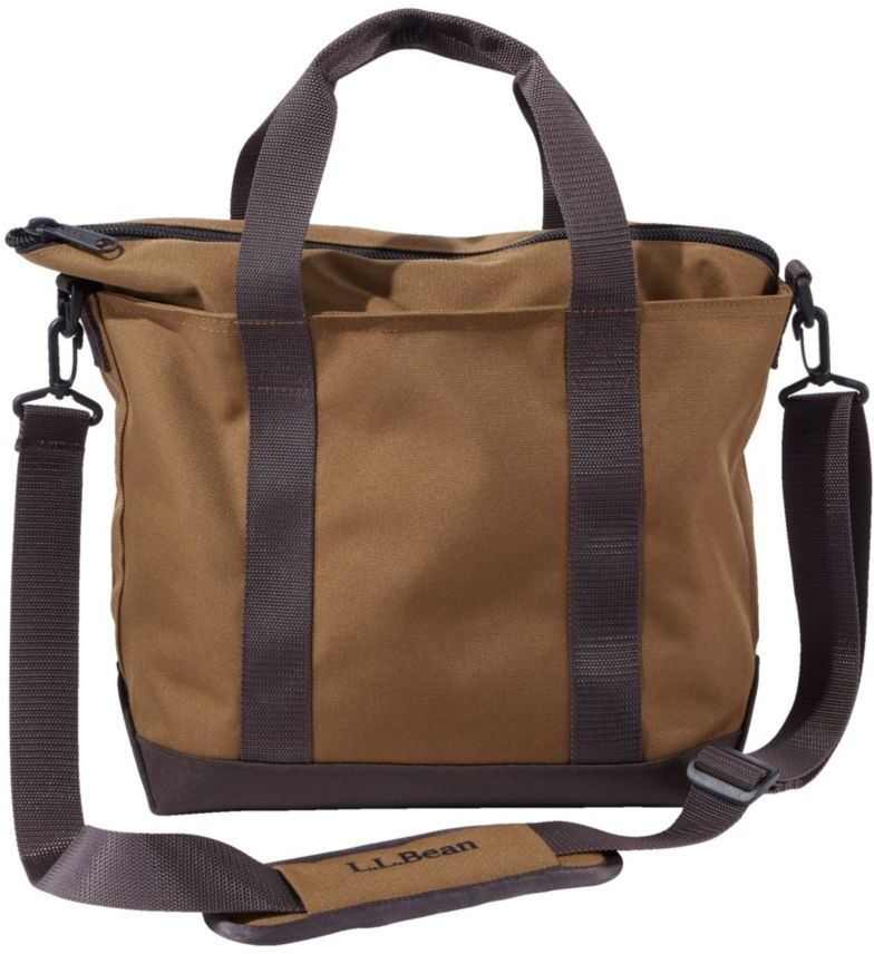 Zip Hunter's Tote Bag With Strap Maple Brown Medium, Nylon/Plastic L.L.Bean