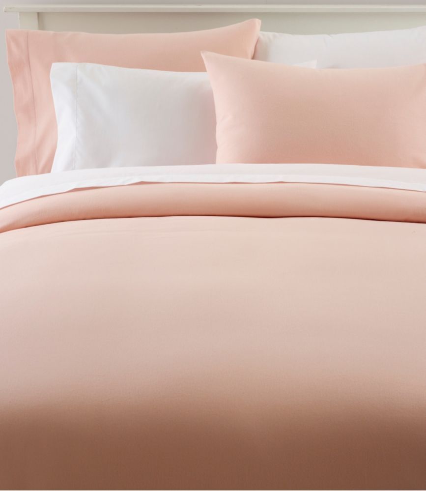 Ultrasoft Comfort Flannel Comforter Cover Pink Clay Twin L.L.Bean