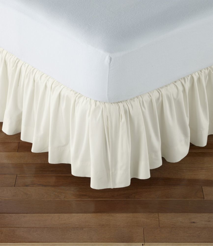 Gathered Cotton Bed Skirt Cream L.L.Bean