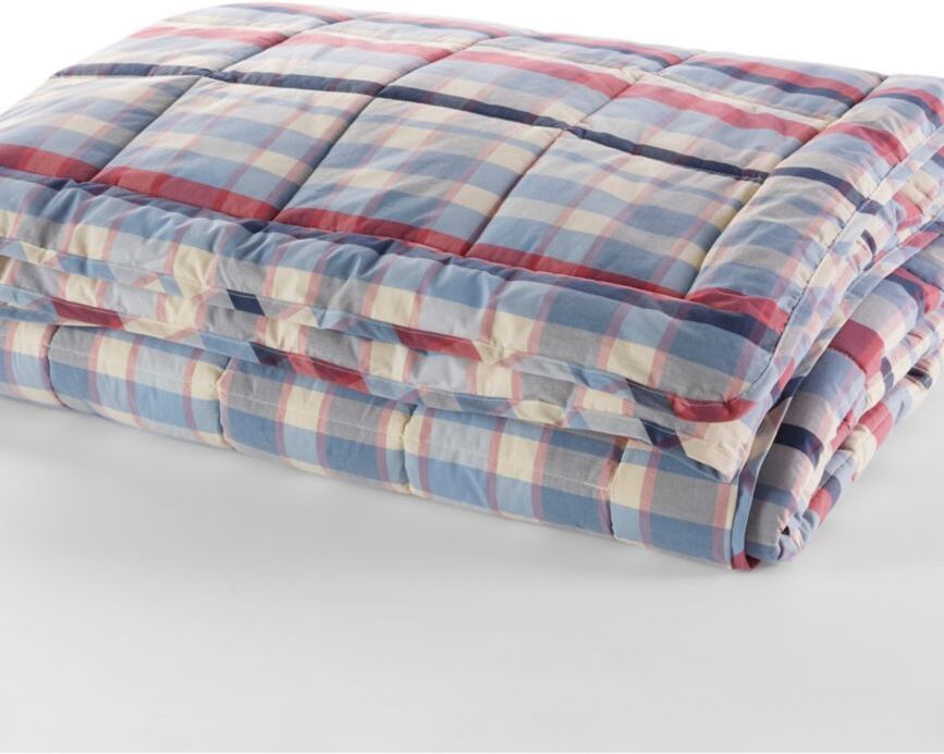 Ultrasoft Cotton Comforter, Plaid Mineral Red Twin L.L.Bean