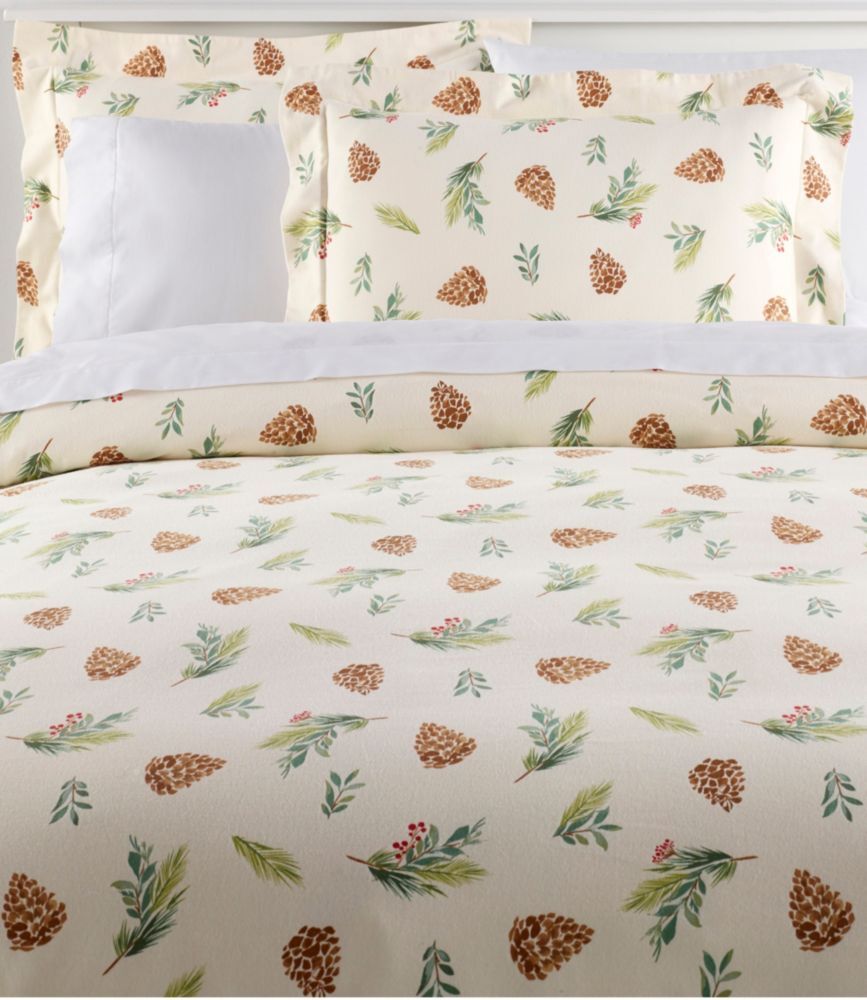 Evergreen Flannel Comforter Cover Collection L.L.Bean