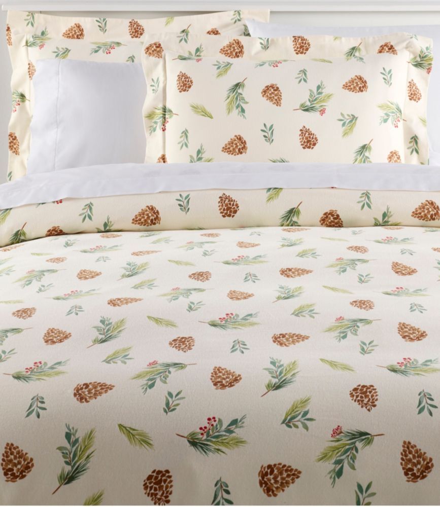 Evergreen Flannel Comforter Cover Collection Queen L.L.Bean