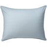 Down-Alternative Damask Pillow Pale Blue Firm Queen, Cotton L.L.Bean