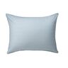 Down-Alternative Damask Pillow Pale Blue Firm King, Cotton L.L.Bean
