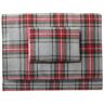 Heritage Chamois Flannel Sheet Collection, Plaid Medium Gray Plaid Full L.L.Bean