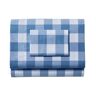 280-Thread-Count Pima Cotton Percale Sheet Set, Check White/Mid-Blue King, Cotton/Cotton Yarns L.L.Bean