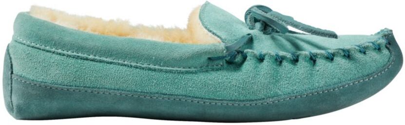 Kids' Wicked Good Slippers Soft Juniper 13, Suede Leather/Sheepskin L.L.Bean