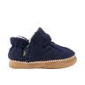 Kids' Cozy Slipper Booties Bright Navy 1-2, Suede Leather L.L.Bean