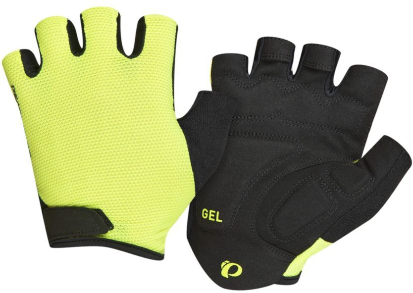 Men's Pearl Izumi Quest Gel Cycling Gloves Screaming Yellow Extra Large, Nylon/Leather