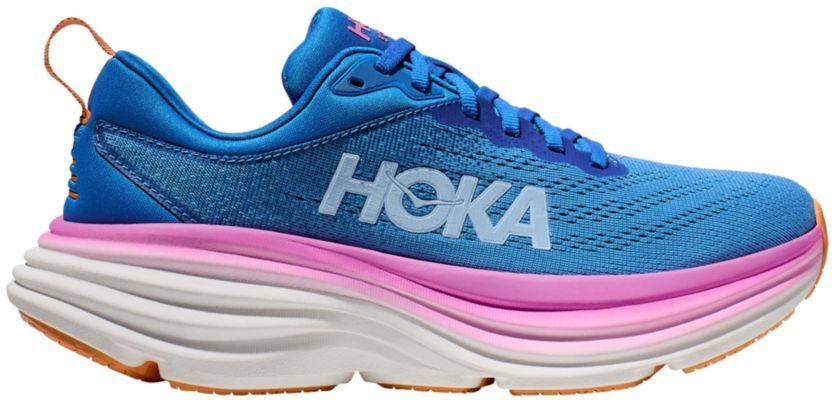 Women's HOKA Bondi 8 Running Shoes Coastal Sky/All Aboard 8.5(B), Rubber