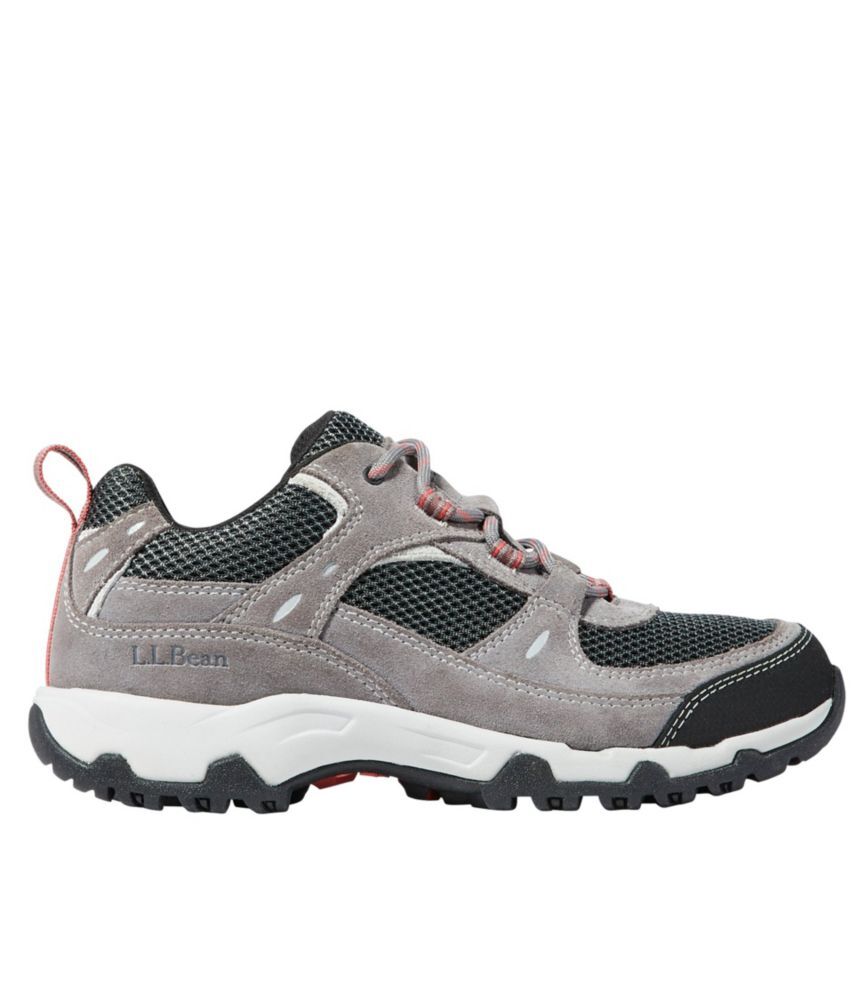 Women's Trail Model 4 Trail Hiking Shoes, Ventilated Frost Gray/Graphite 8.5(D), Suede Leather/Rubber L.L.Bean