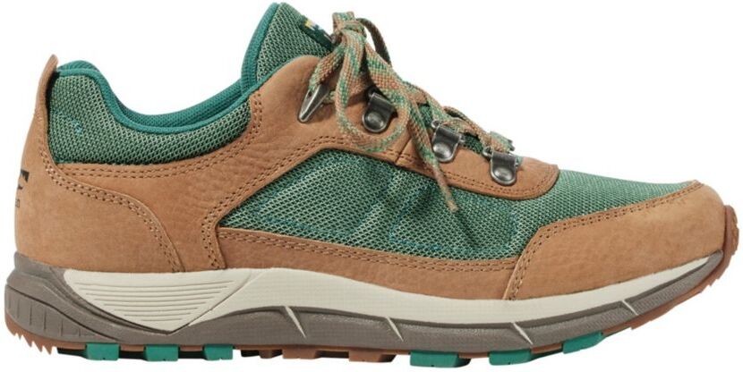 Women's Mountain Classic Trail Hiking Shoes, Ventilated Toasted Coconut/Light Everglade 10(B), Leather/Rubber L.L.Bean