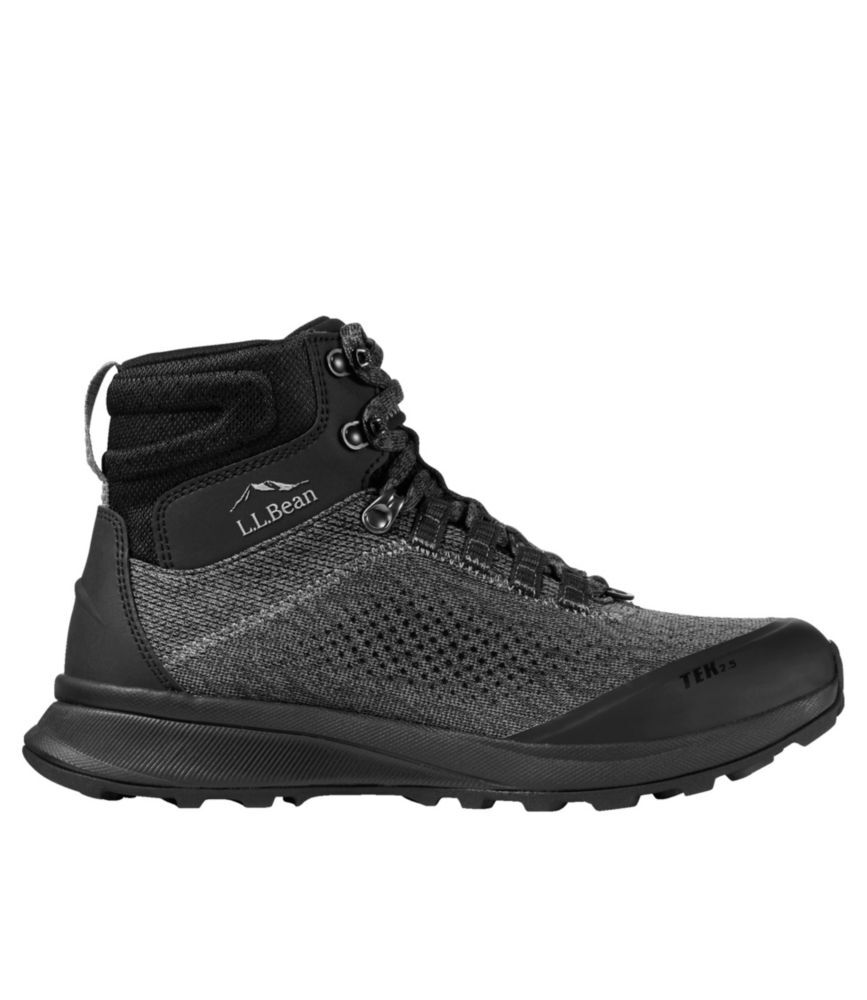Women's Elevation Insulated Hiking Boots Black/Gray Birch 8.5(B), Polyester/Rubber L.L.Bean