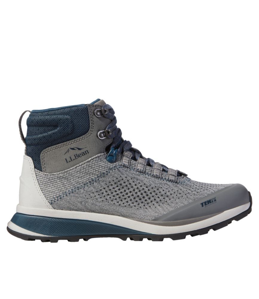Women's Elevation Hiking Boots Pewter/Graphite/Deep Admiral Blue 8.5(B), Polyester/Rubber L.L.Bean