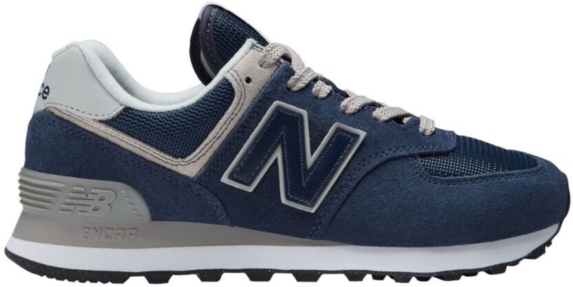 Women's New Balance 574V3 Walking Shoes Navy/White 10(B), Suede Leather/Rubber/Nylon