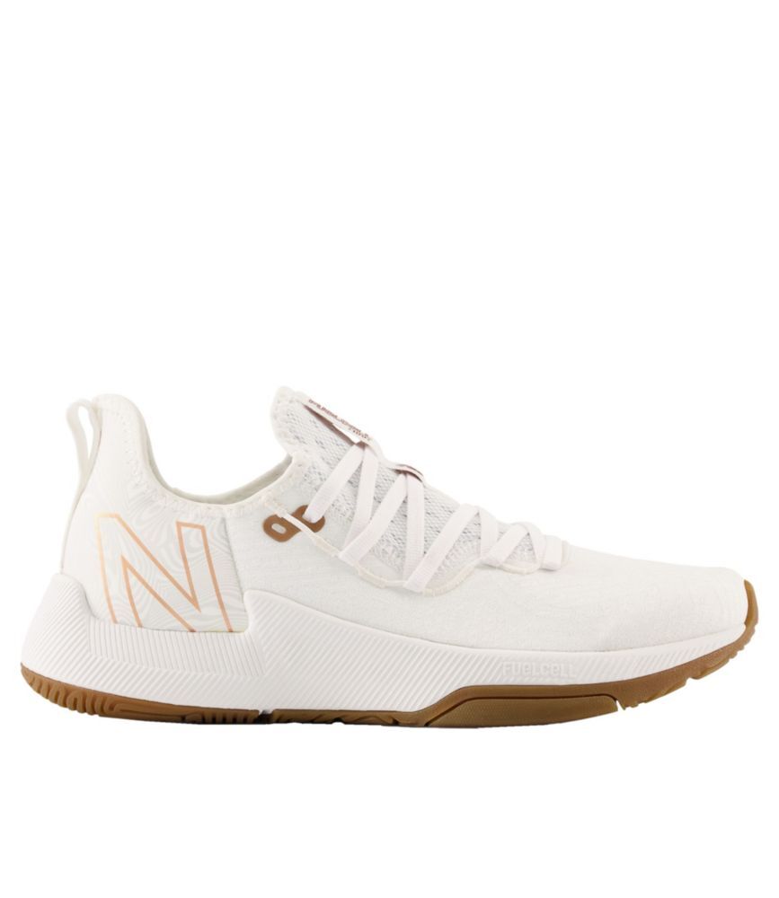 Women's New Balance FuelCell Training Shoes White/White/Copper Metallic 10(B), Rubber