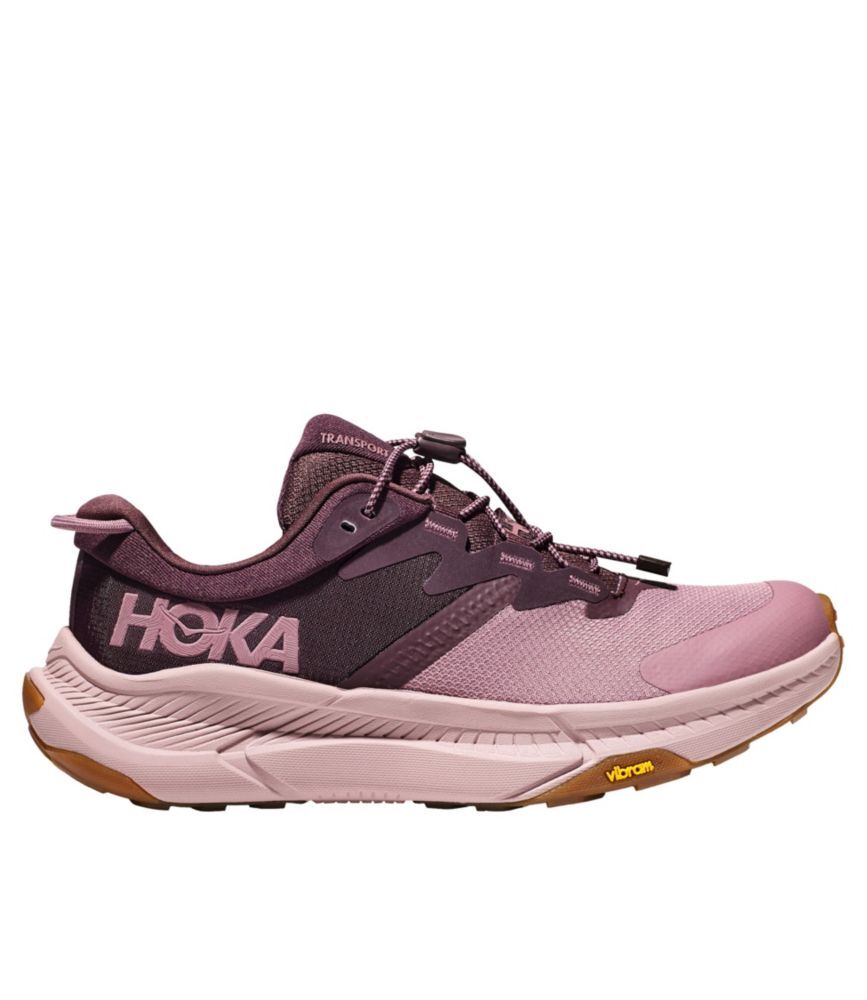 Women's HOKA Transport Shoes Raisin/Wistful Mauve 8.5(B), Rubber/Polyethylene