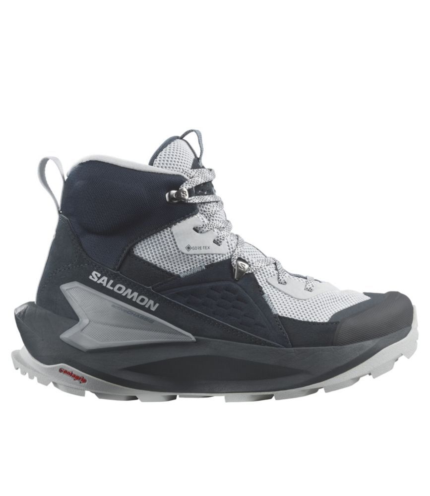 Women's Salomon Elixir GORE-TEX Hiking Boots Carbon/Pearl Blue/Flint Stone 11(B), Leather