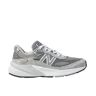 Women's New Balance 990V6 Running Shoes Grey/Grey 6(B), Leather/Rubber