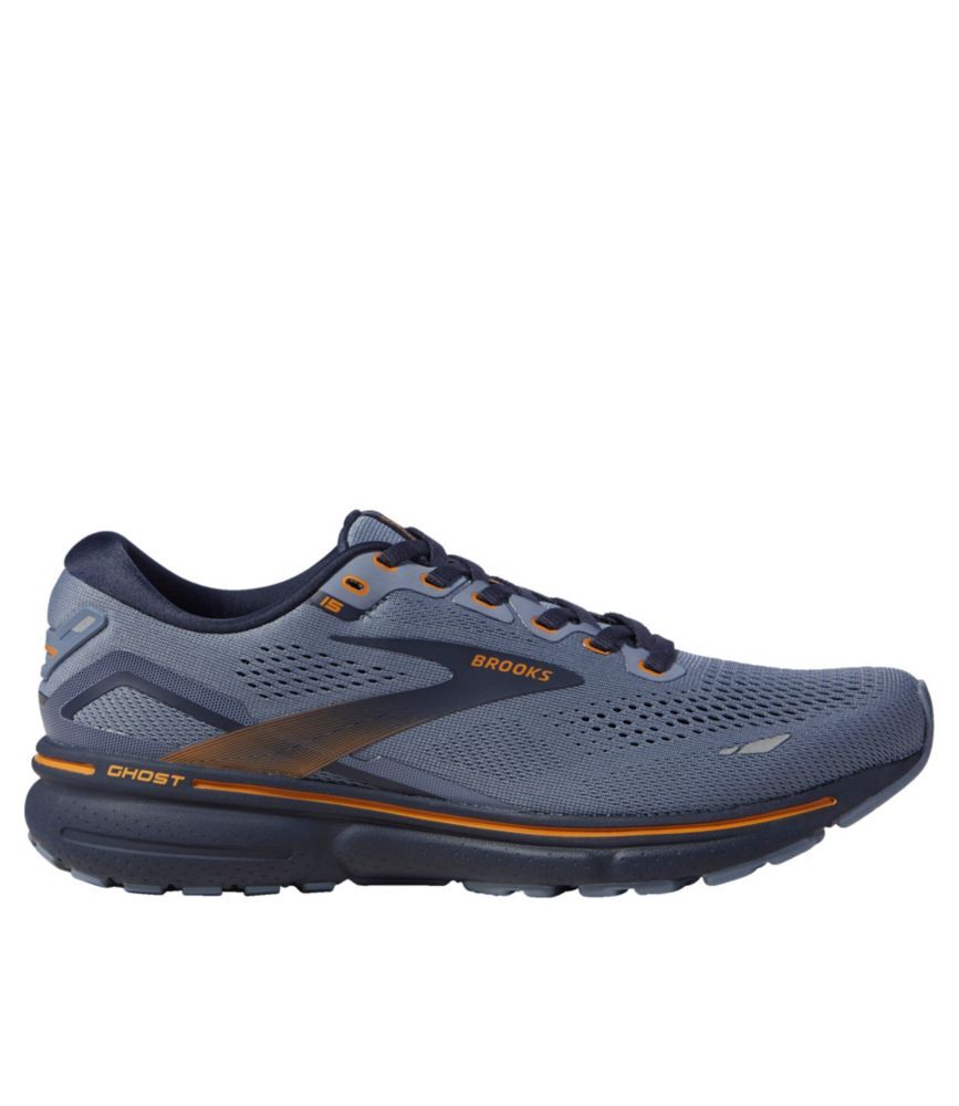Men's Brooks Ghost 15 Running Shoes Flintstone/Peacoat/Oak 10.5(D)