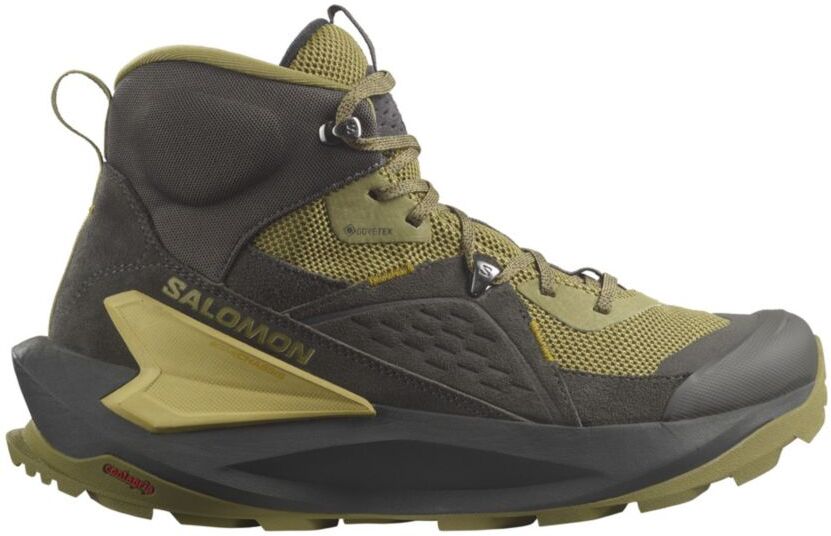 Men's Salomon Elixir GORE-TEX Hiking Boots Black/Dried Herb/Southern Moss 11.5(D), Leather