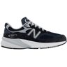 Men's New Balance 990V6 Running Shoes Navy/White 11(D), Leather/Rubber