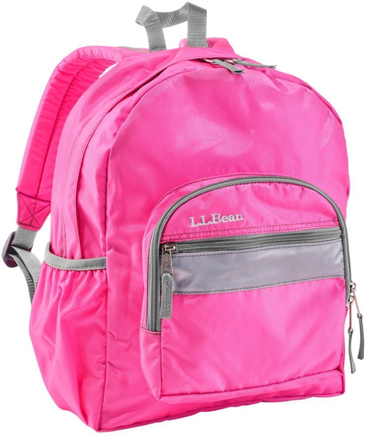 Junior Original Kids' School Backpack, 16L Bright Neon Pink, Nylon L.L.Bean