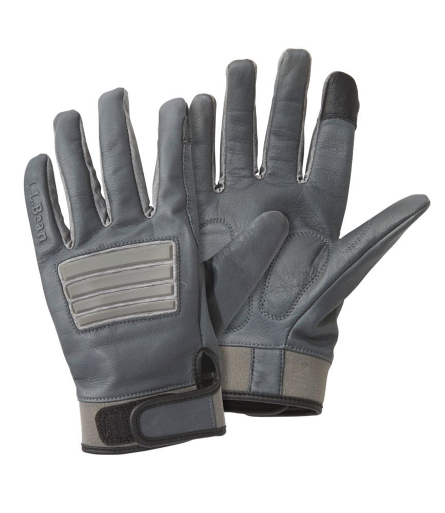 Men's Uplander Pro Hunting Gloves Gray Small, Leather L.L.Bean